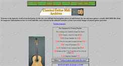 Desktop Screenshot of classicalguitarmidi.com